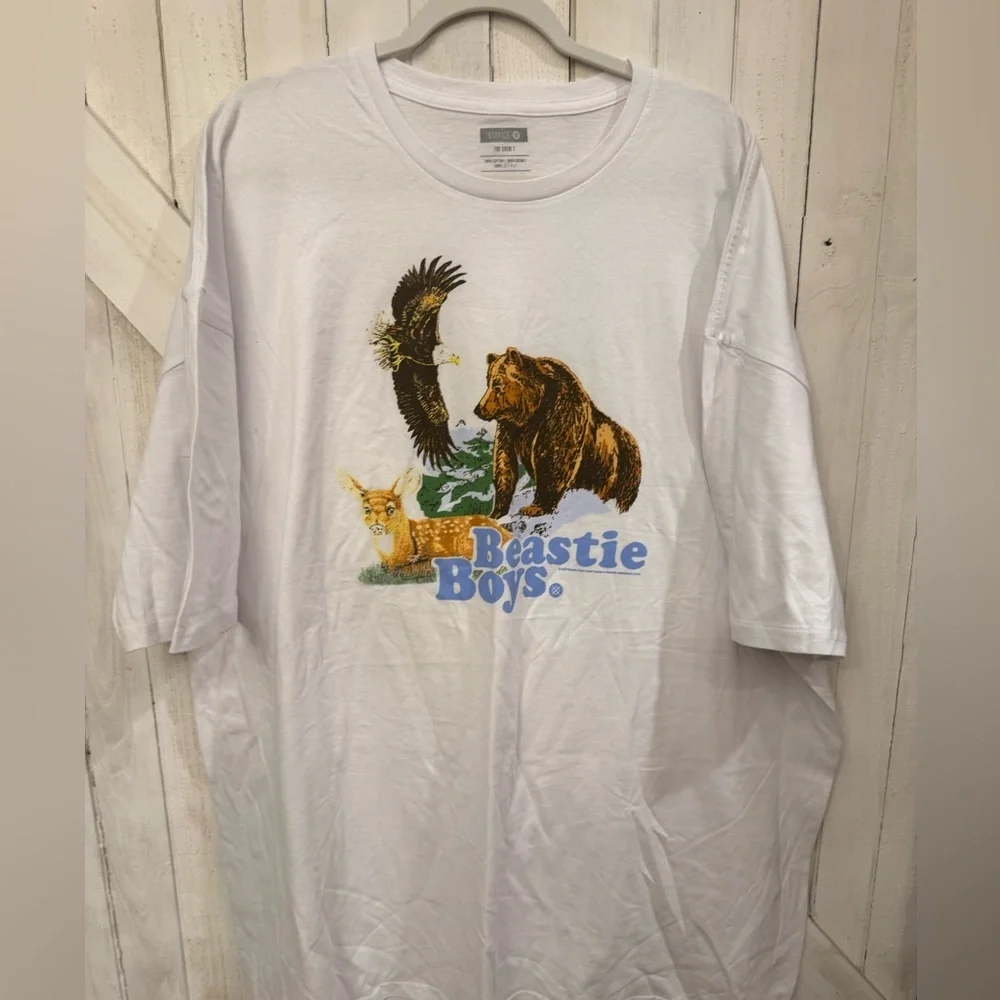 Beastie Boys / Stance Colab - Graphic T-Shirt - Sz. 4XL Short Sleeve Crew Neck